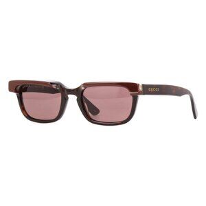 A0606Z New GUCCI Havana Rectangle GG1166S 002 Sunglasses Women